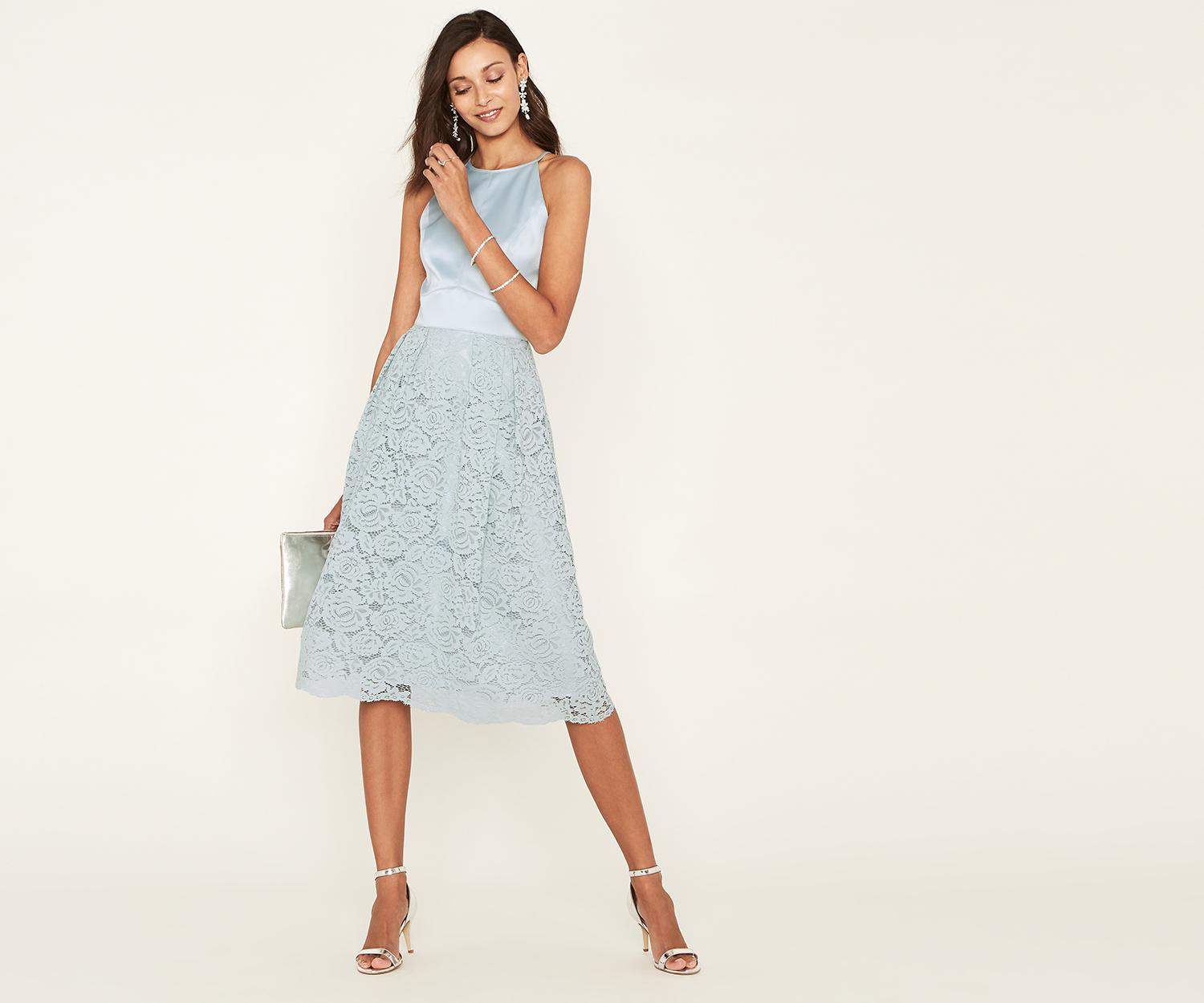 oasis lace midi dress