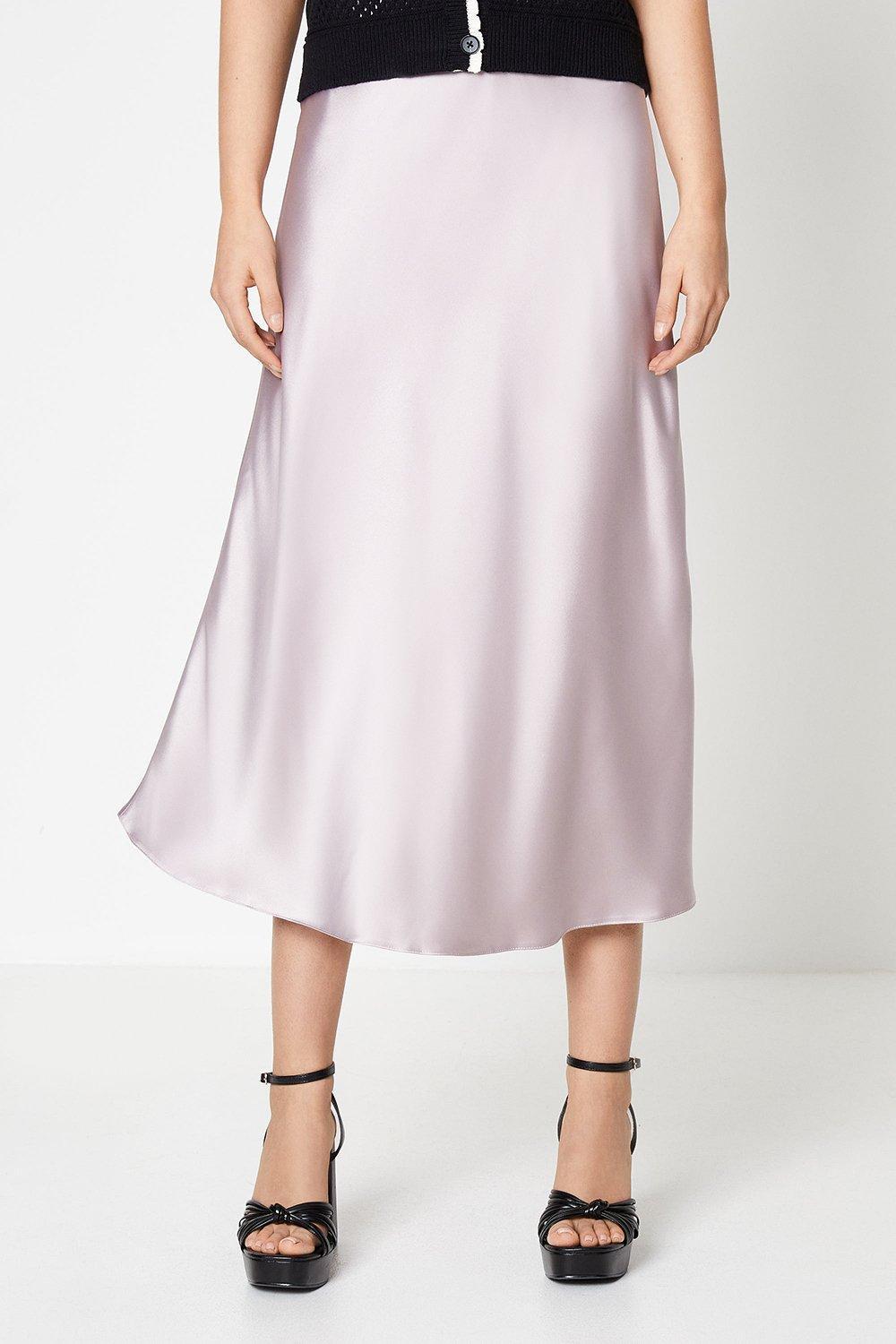 Satin skirt outlet oasis