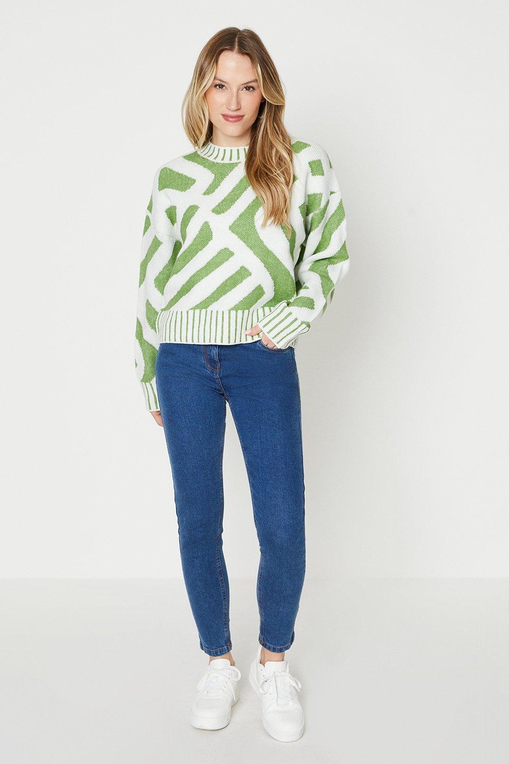 Oasis top green jumper
