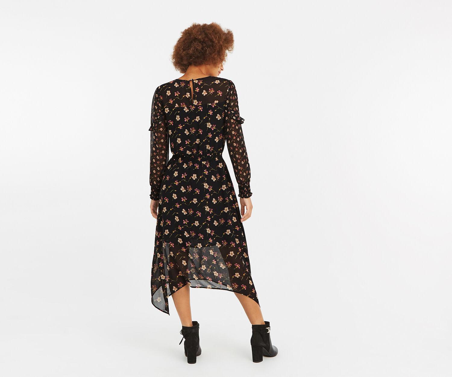 frieda floral midi dress