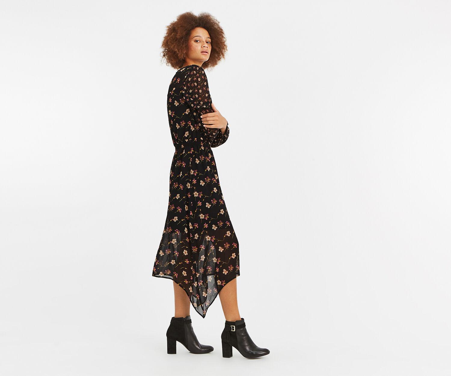 oasis frieda floral midi dress