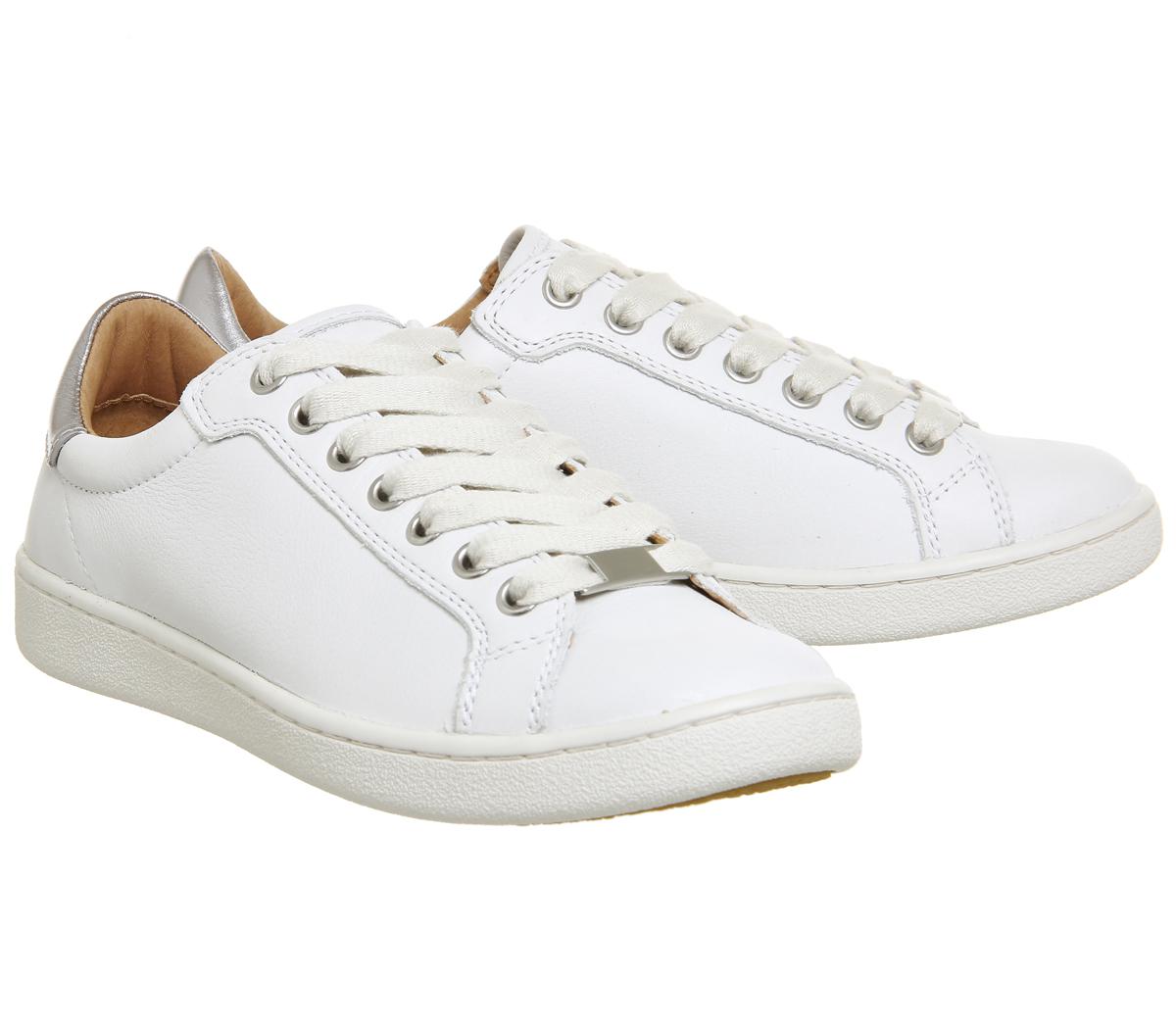 UGG Leather Milo Sneakers in White - Lyst