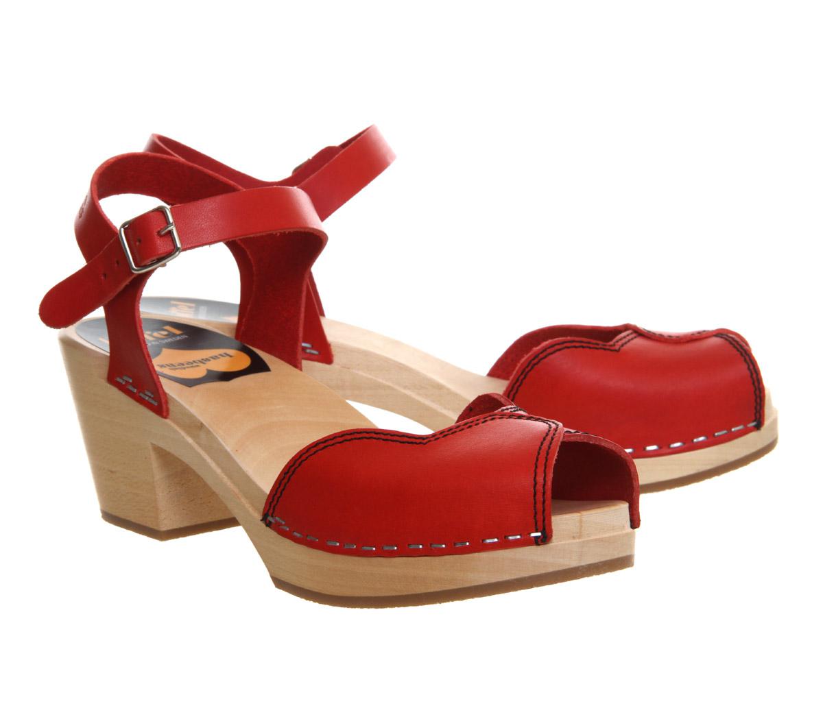 Lyst - Swedish Hasbeens Heart High Sandals in Red