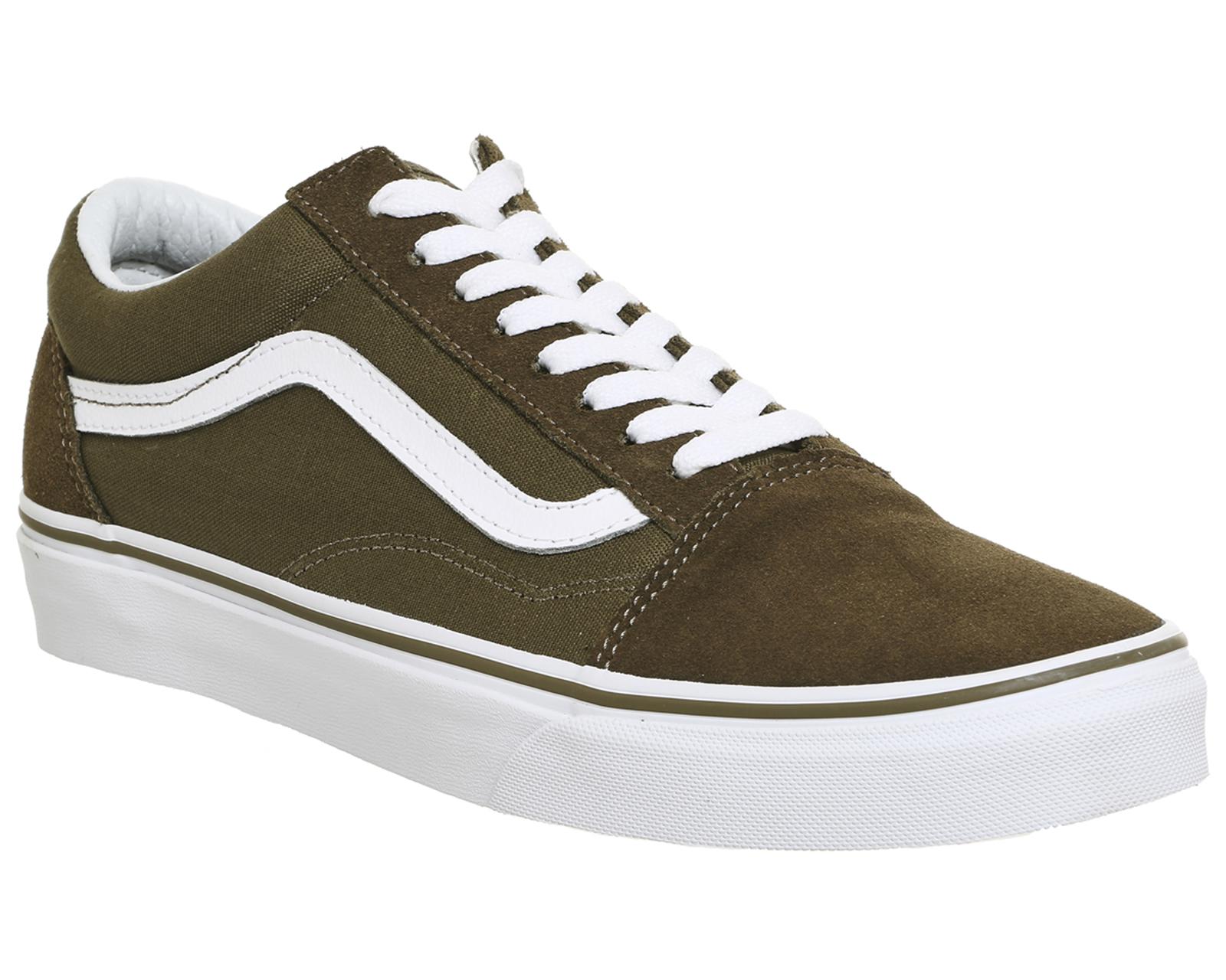 olive vans old skool