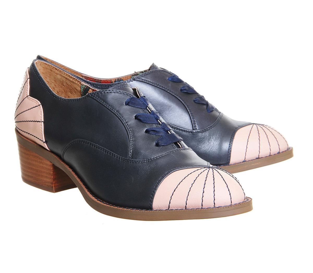 Miss Lfire Leather Williamsburg Shoe in Navy (Blue) Lyst