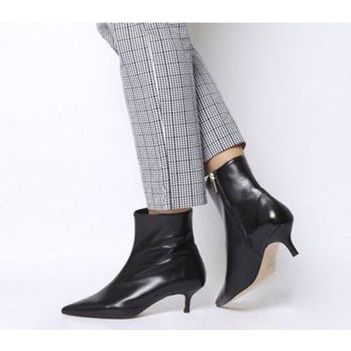Leather Anastasia- Kitten Heel Boot 