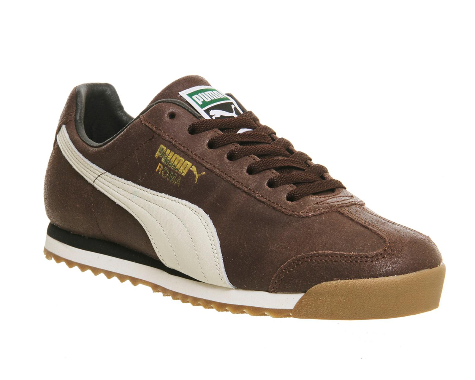PUMA Suede Roma in Brown (White) for Men - Lyst