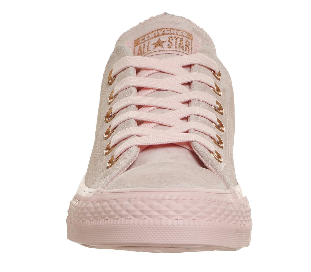 converse all star leather pink