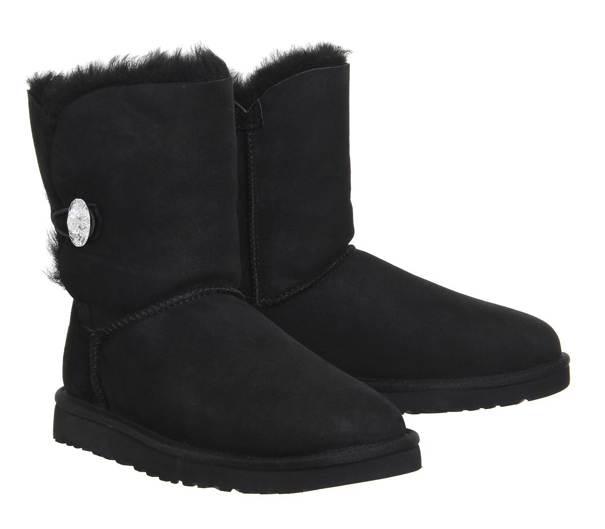Ugg Bailey Button Bling Boots in Black | Lyst