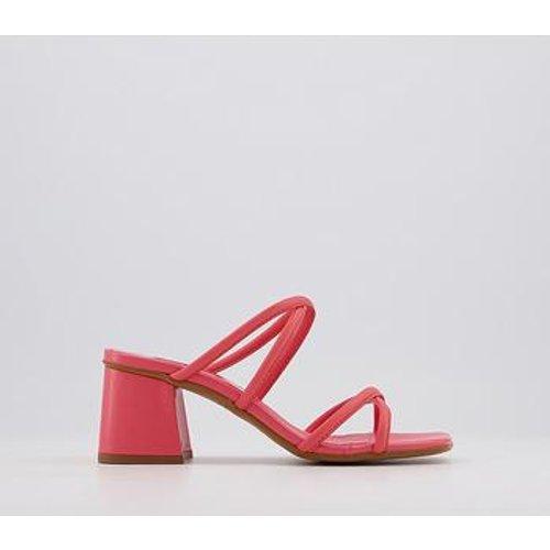 strappy block heel mules