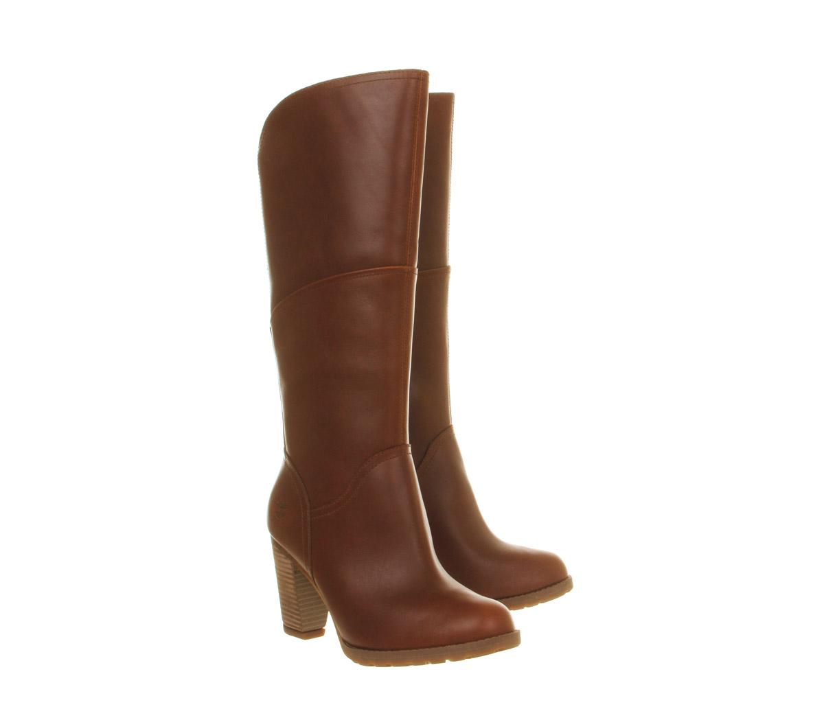 timberland knee high heel boots