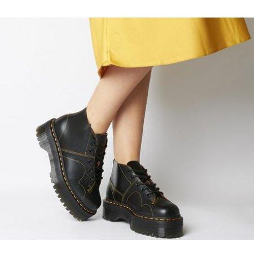 Dr. Martens Leather Church Quad in Black - Lyst