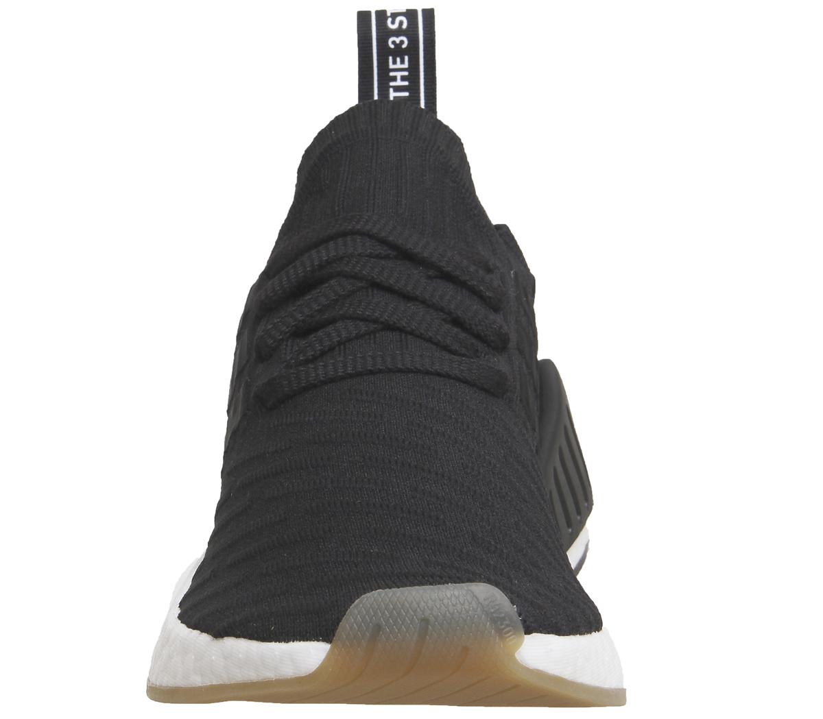 adidas nmd r2 pk trainers black white 