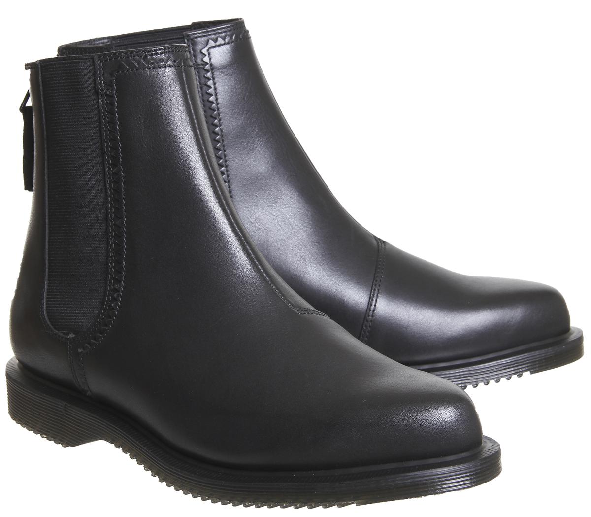 dr martens zillow refine chelsea boot in black leather