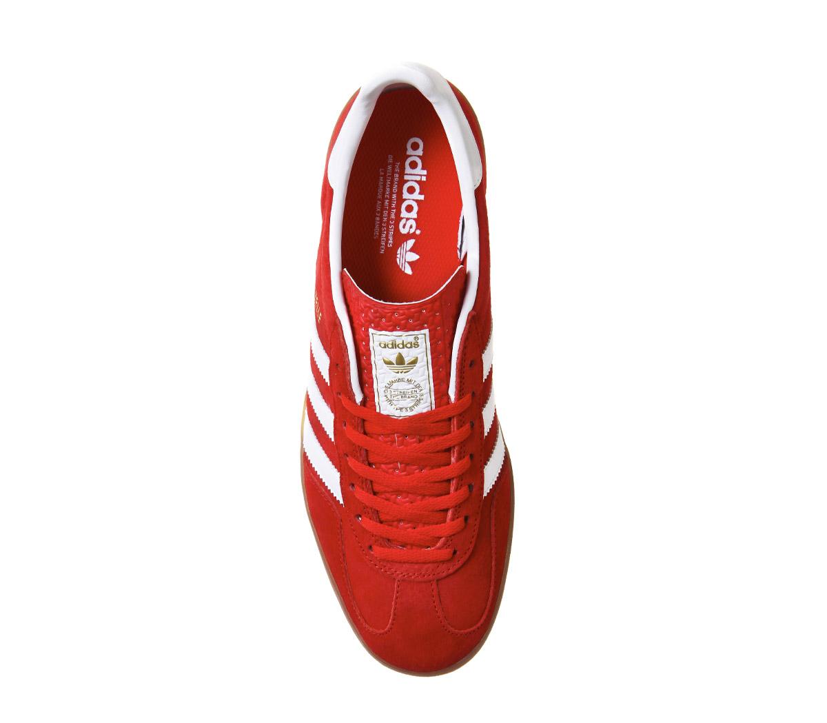 mens red gazelle trainers