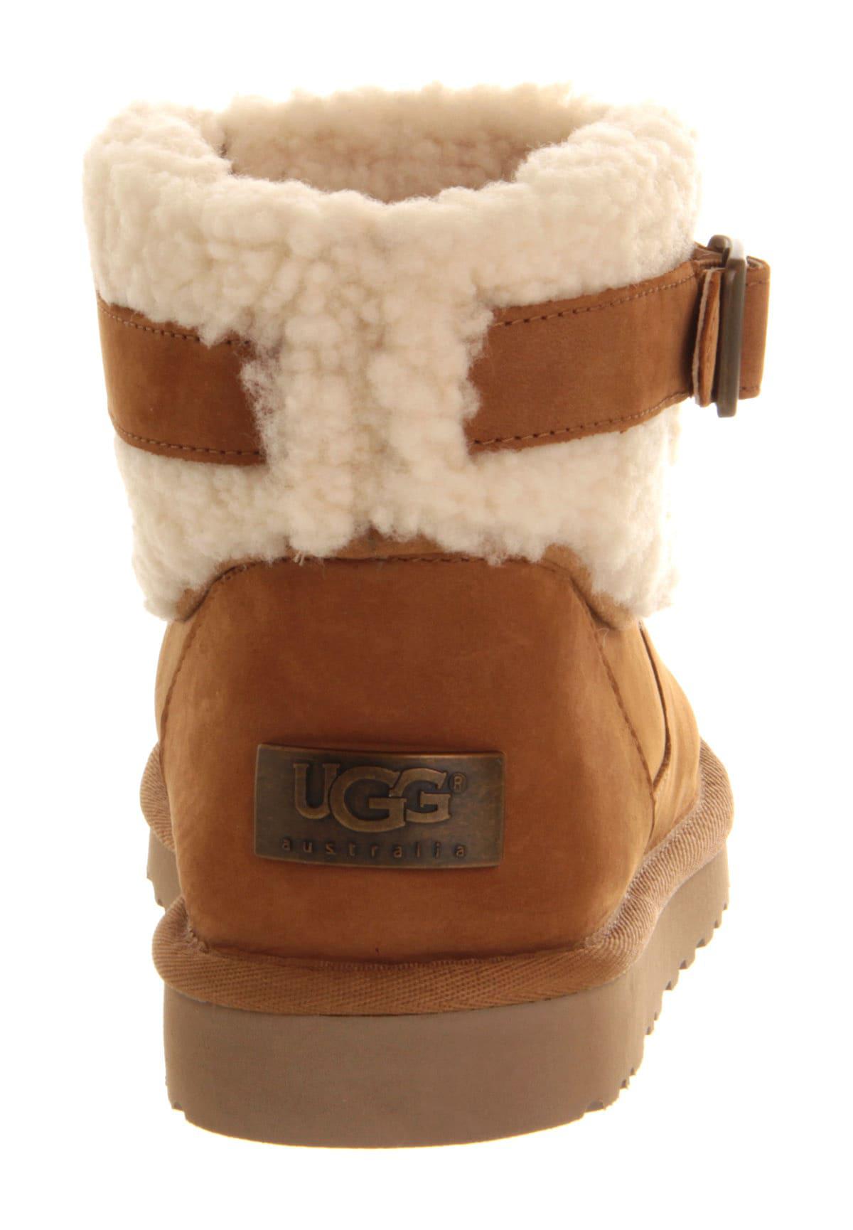 ugg jocelin shearling buckle boot