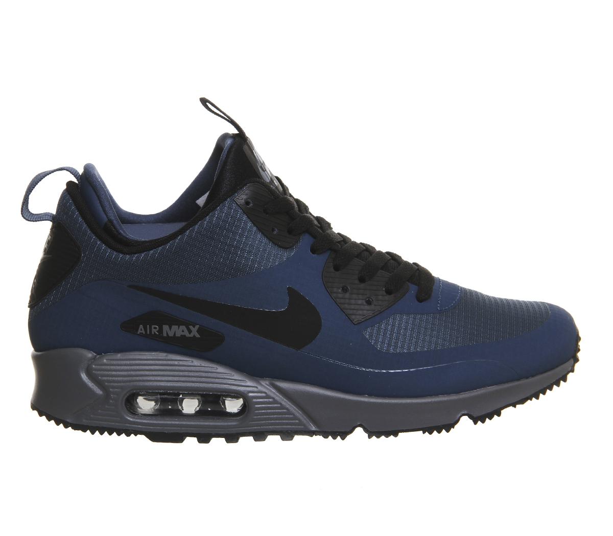 Nike Synthetic Air Max 90 Mid Winter in Blue for Men - Lyst