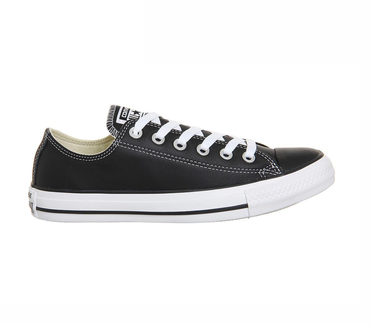converse all star low black canvas