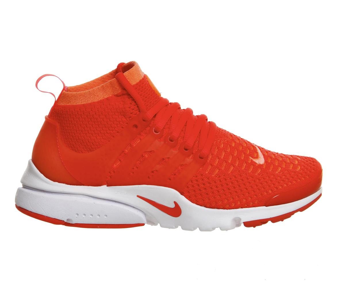 nike air presto flyknit orange