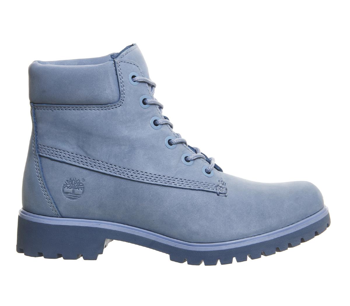 Timberland Leather Slim Premium 6 Inch Boots in Blue (Gray) - Lyst