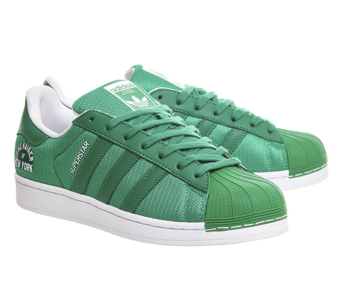 adidas green superstar sneaker