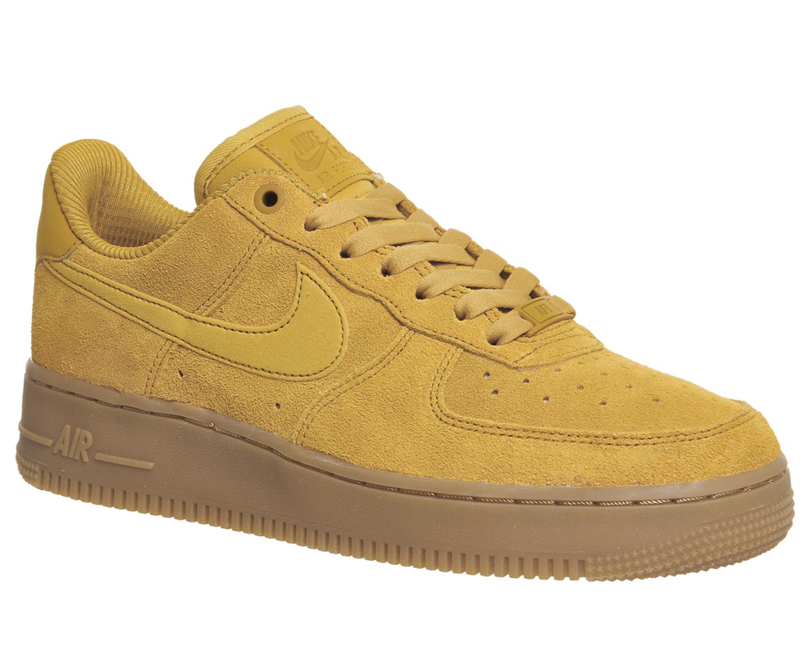 yellow suede nike air force 1