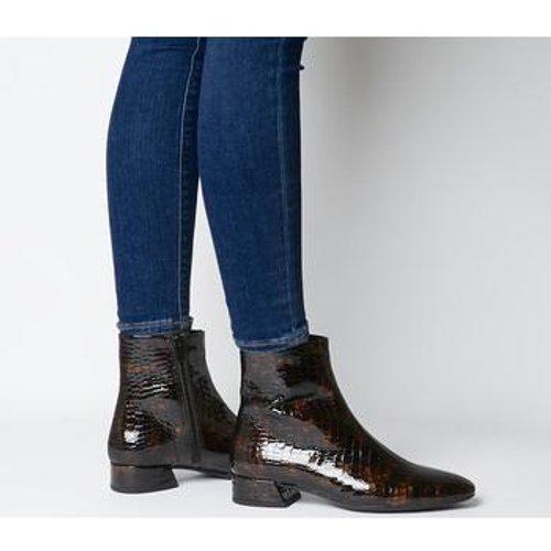 vinden er stærk seksuel Øjeblik Vagabond Joyce Embossed Leather Ankle Boots in Brown - Lyst