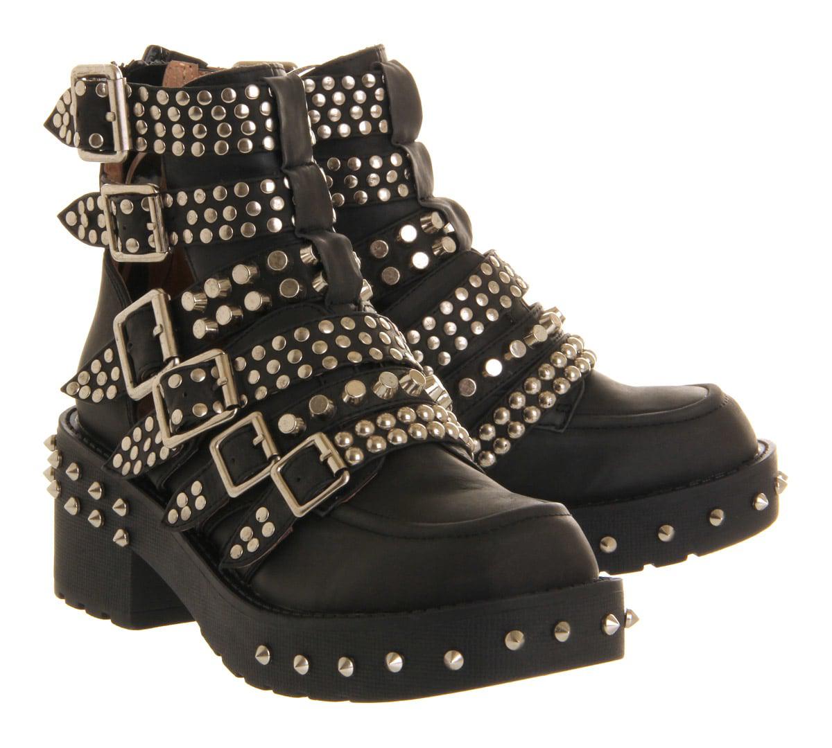 Jeffrey Campbell Colburn Buckle Ankle Boots in Black - Lyst