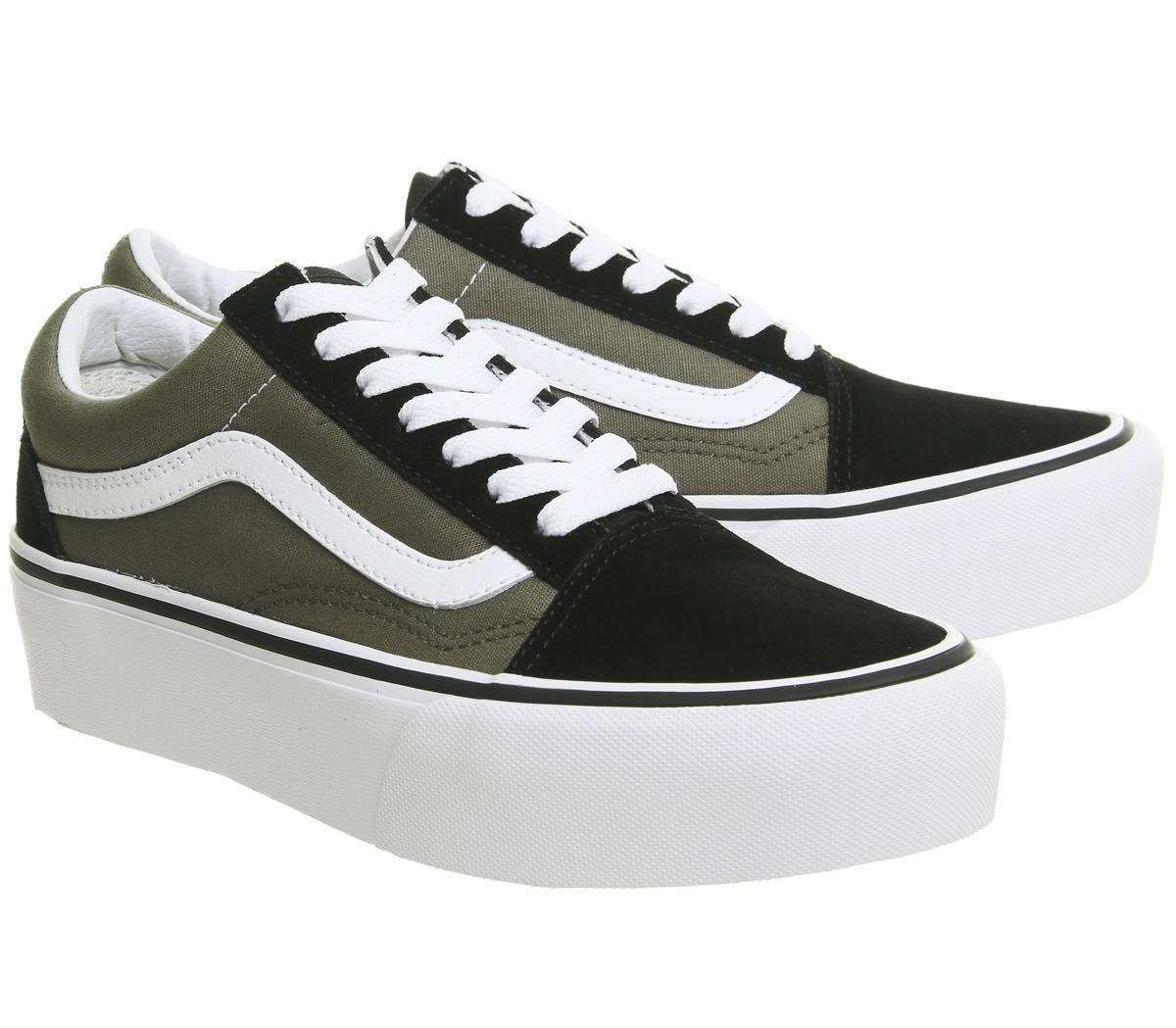 Office Vans Old Skool Platform Techieblogie Info Vans Old Skool Platform In Black Lyst