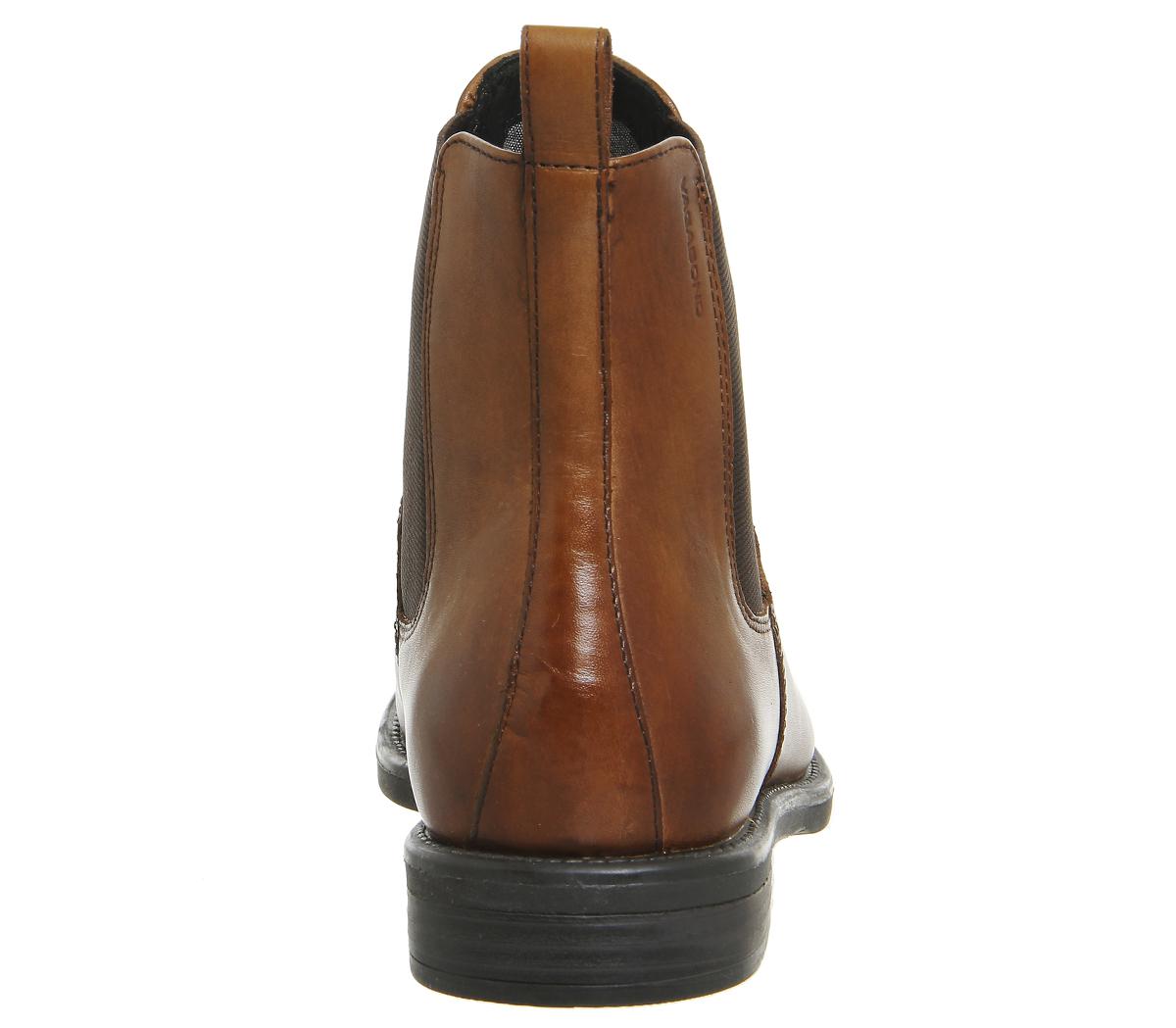 Vagabond Amina Chelsea Leather Boots in Cognac Leather (Brown) - Lyst