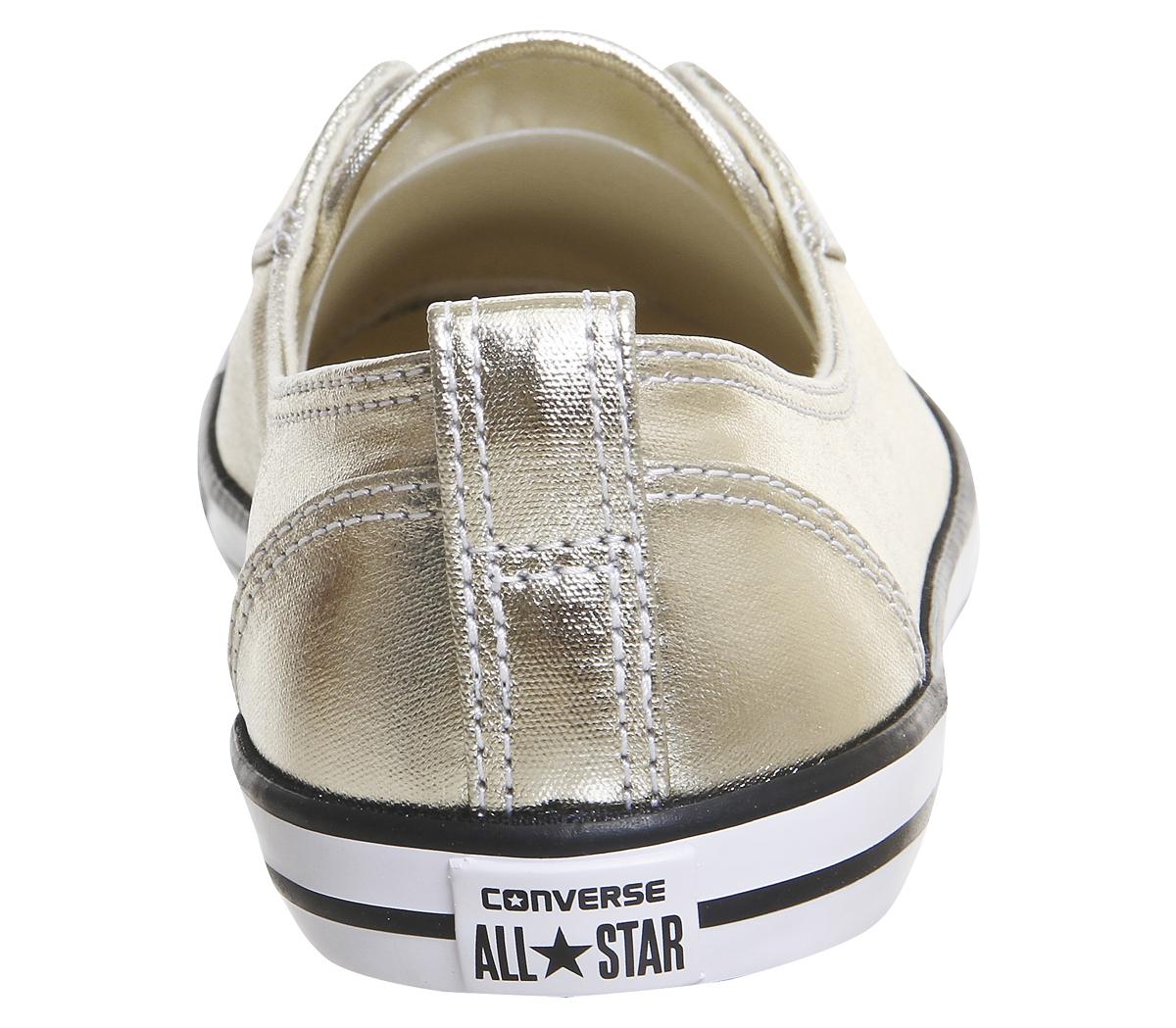 Converse Ctas Ballet Lace Trainers in Gold (Metallic) | Lyst UK