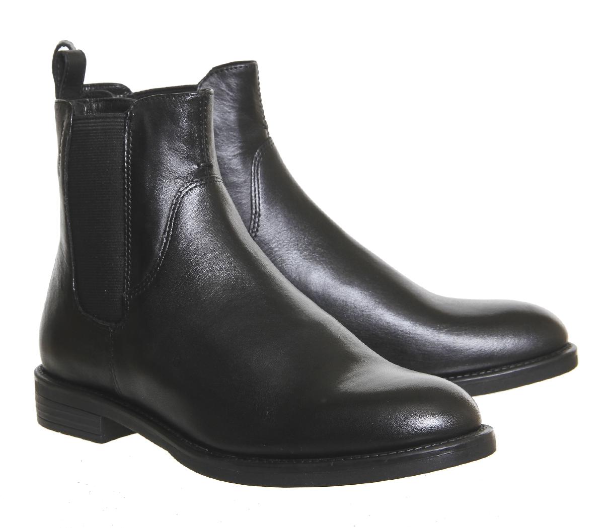 Vagabond Leather Amina Chelsea Boots in Black - Lyst