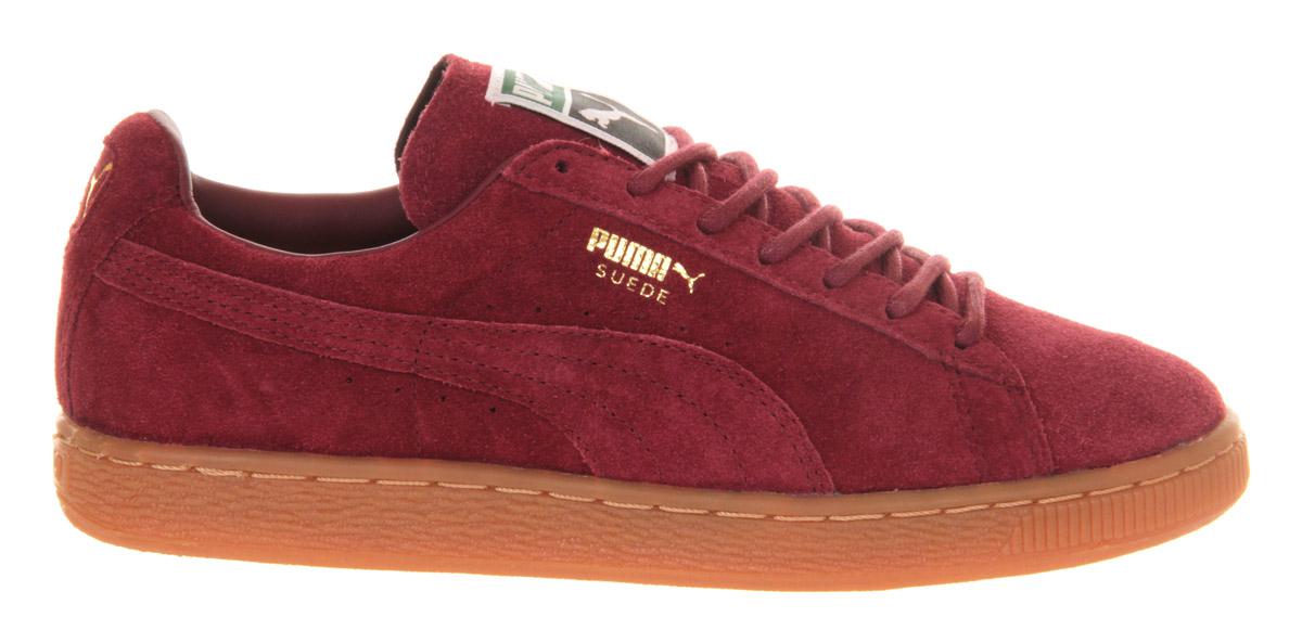 puma suede burgundy gum