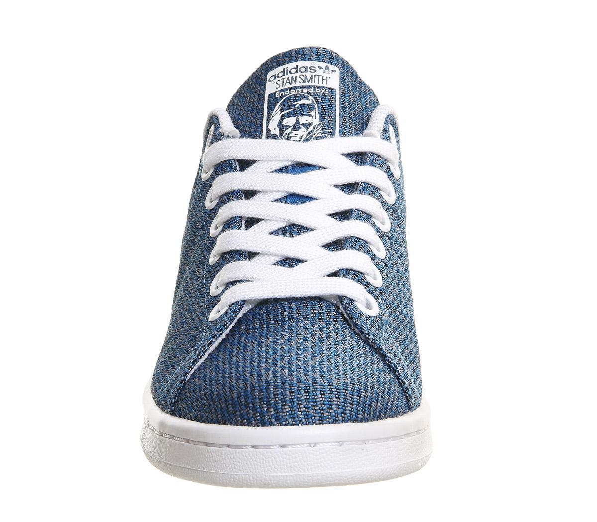 adidas Leather Stan Smith in Blue - Lyst