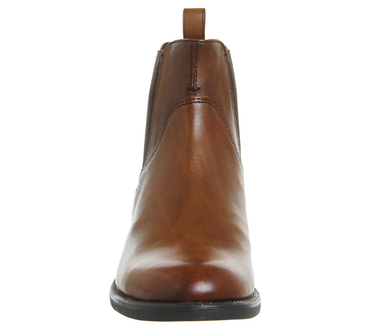 Vagabond Amina Chelsea Leather Boots in Cognac (Brown) - Lyst