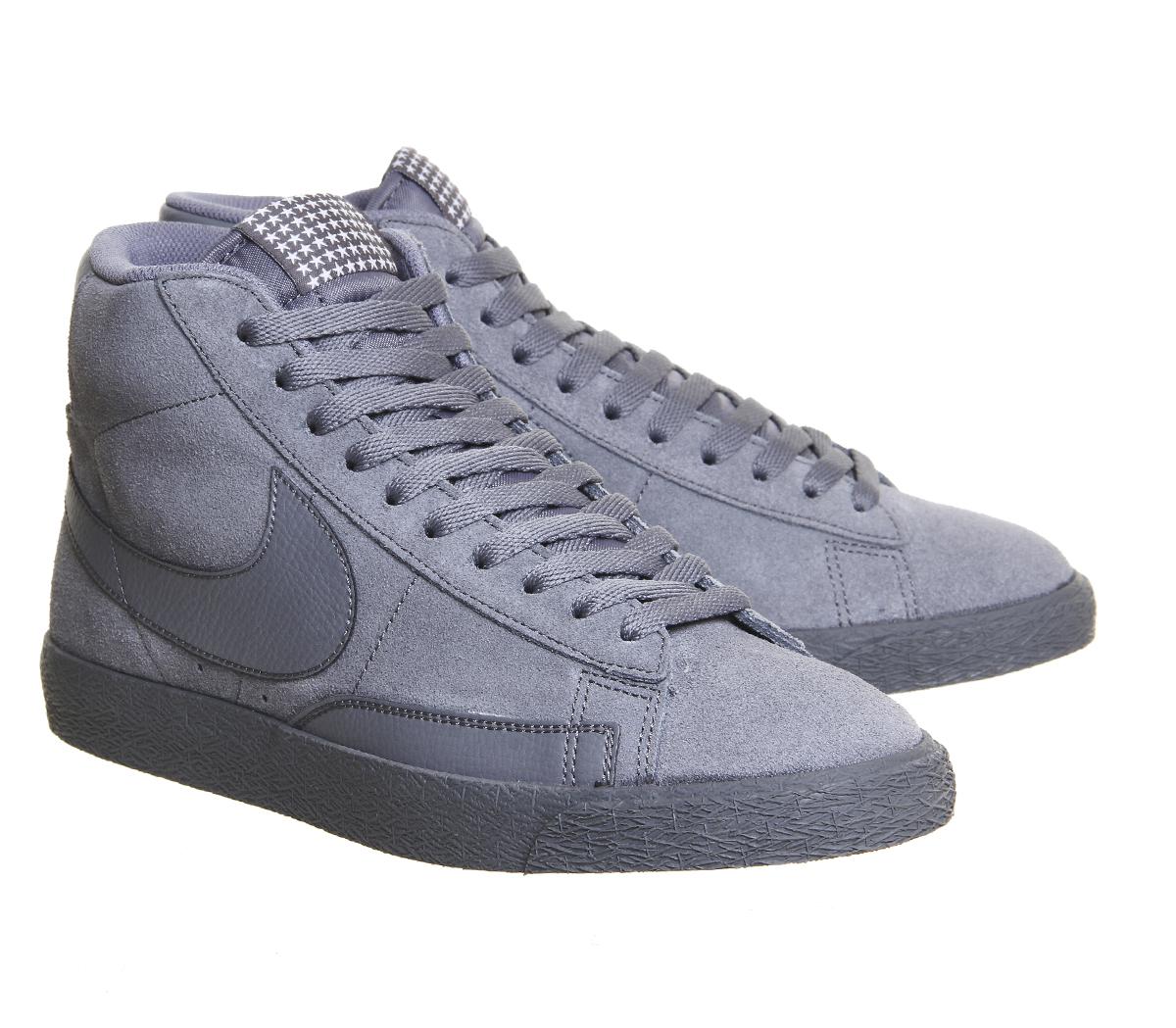 Nike Blazer Hi Suede Vintage in Grey (Grey) for Men - Lyst