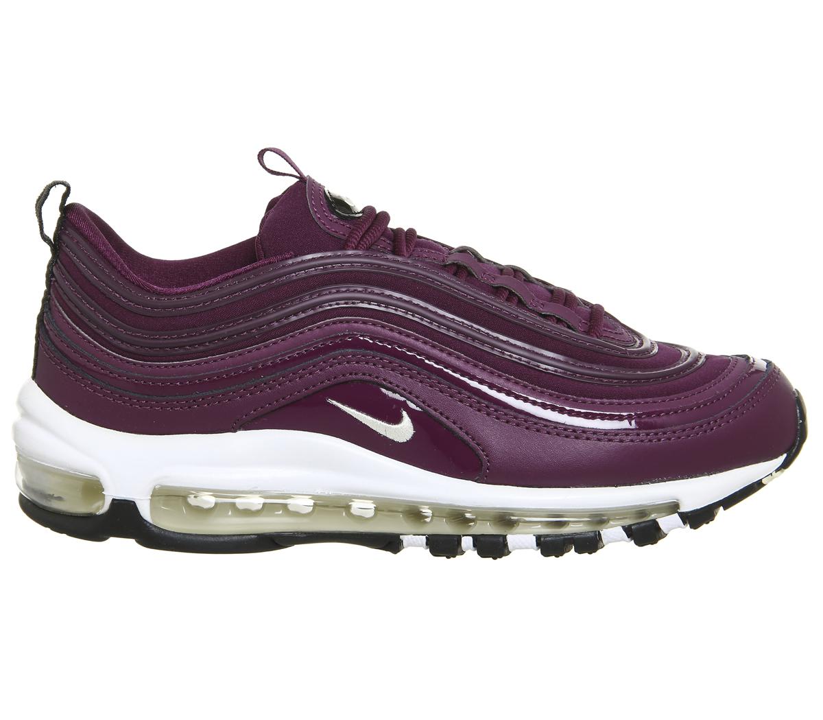 burgundy nike 97s