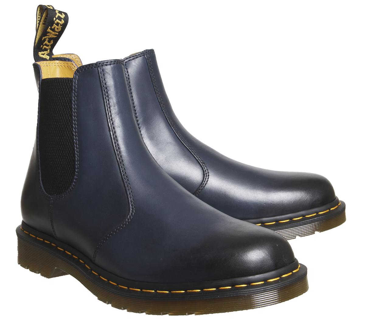 Dr. Martens Leather 2976 Chelsea Boots in Navy (Blue) - Lyst