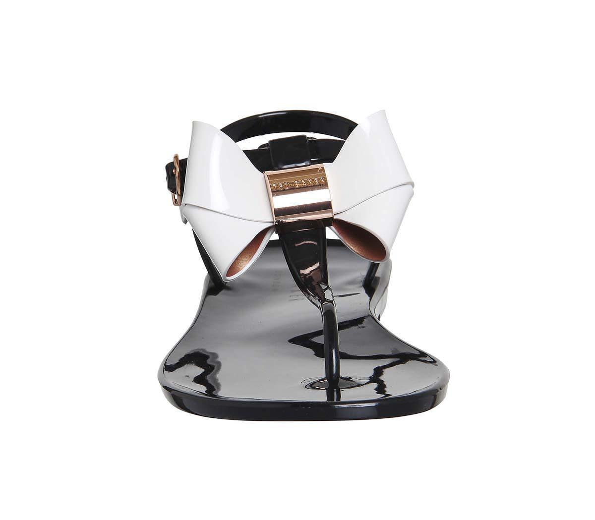ted baker black bow sandals