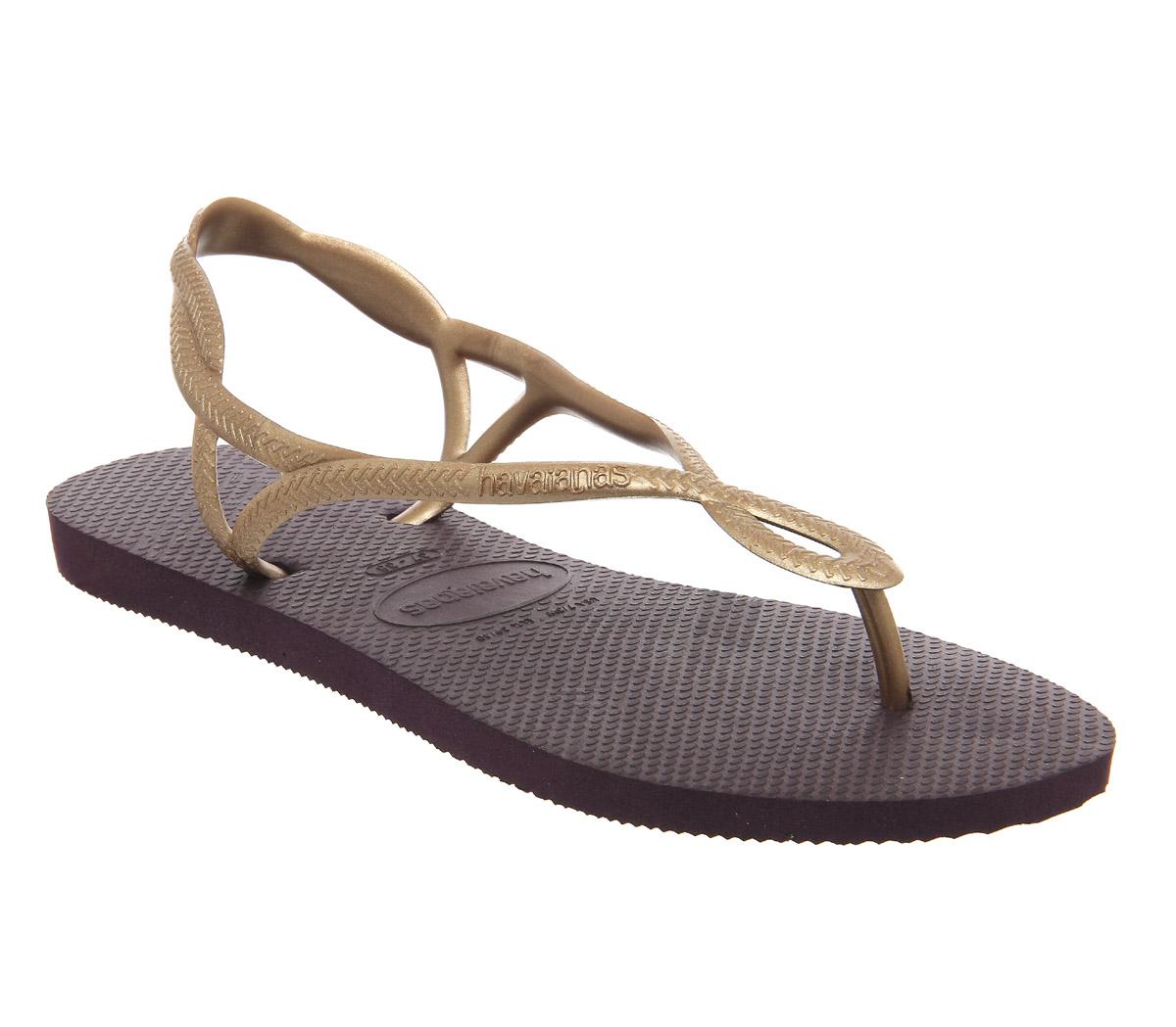 havaianas luna aubergine