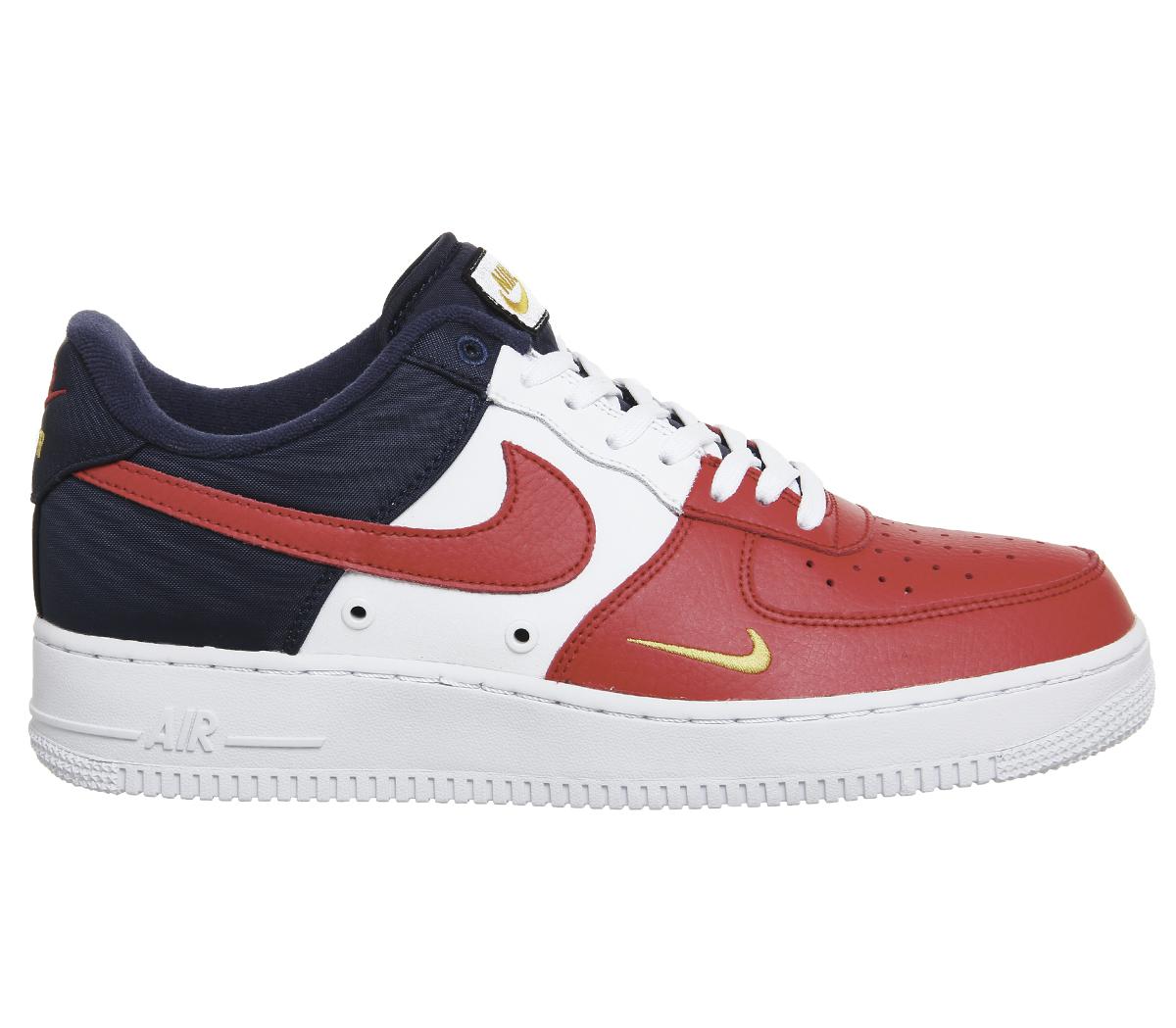 Nike Leather Air Force 1 Lv8 in Red for Men - Lyst
