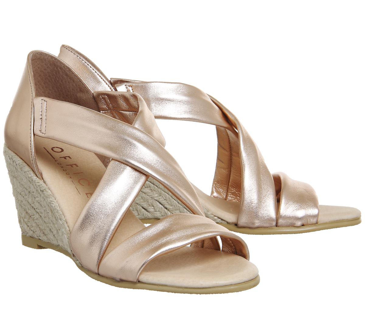 maiden cross strap wedge