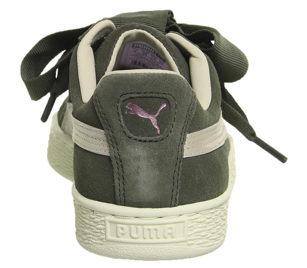 puma heart mujer olive