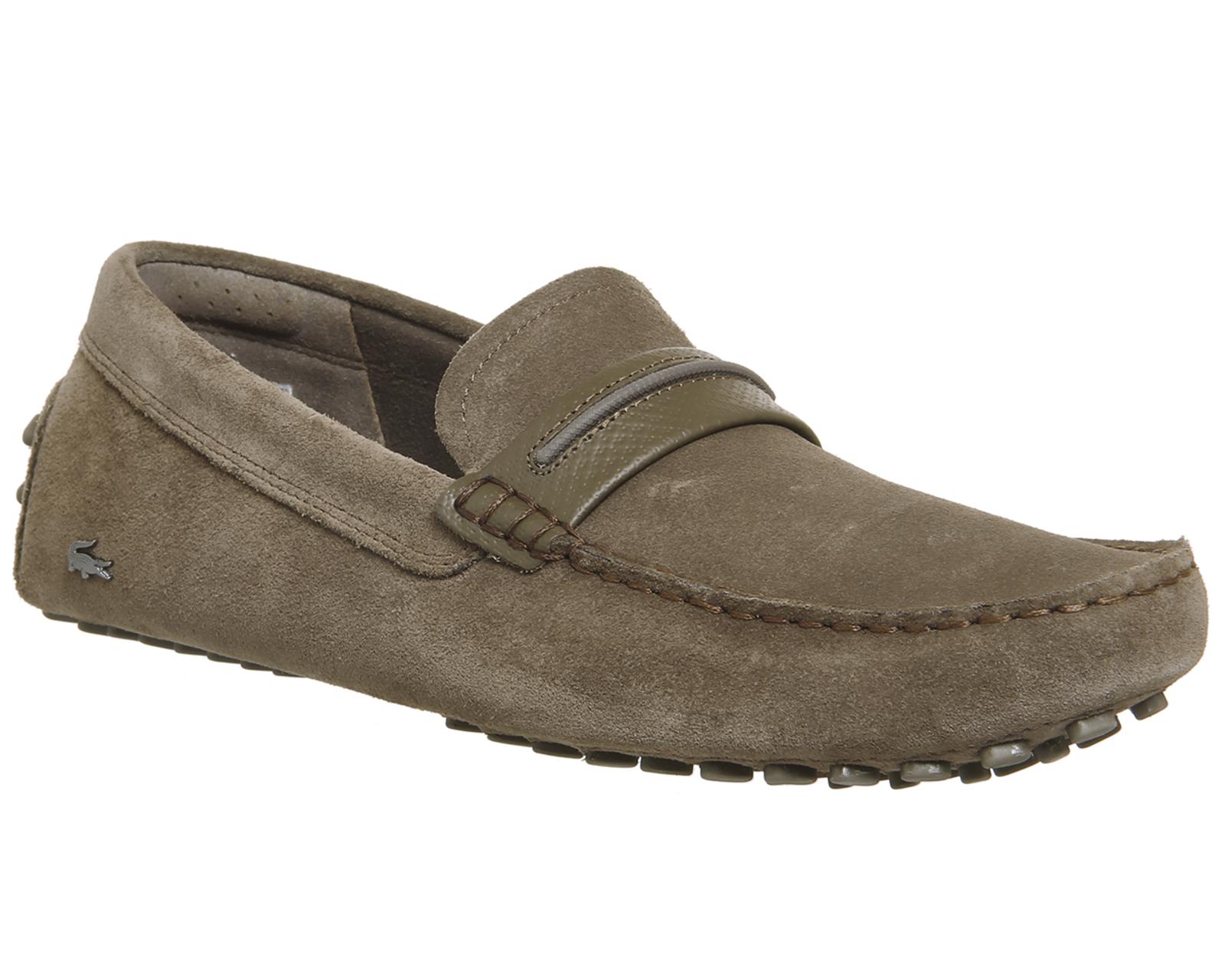 Lacoste Suede Herron Loafers in Brown for Men - Lyst