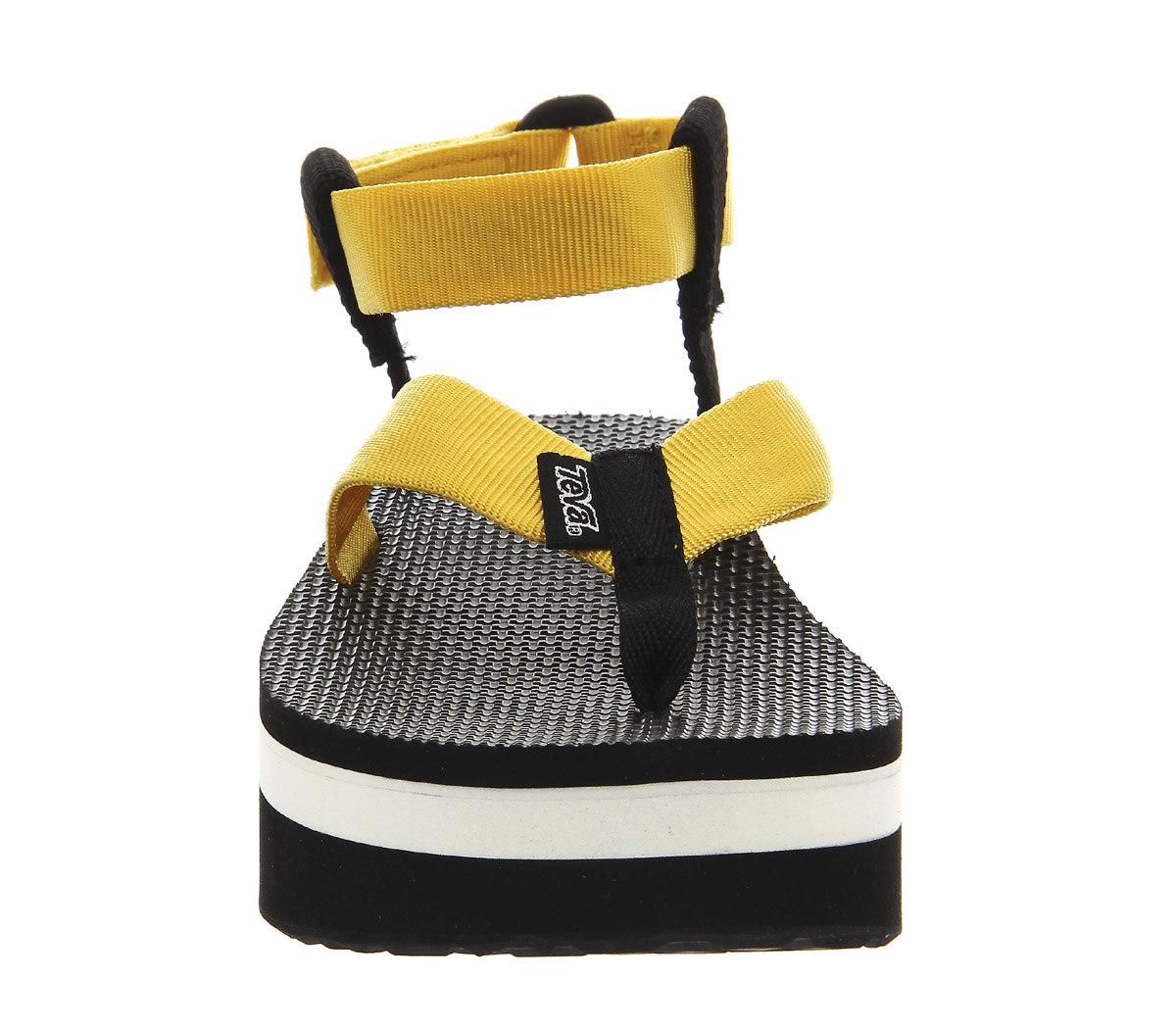 Teva Platform Sandals in Black - Lyst