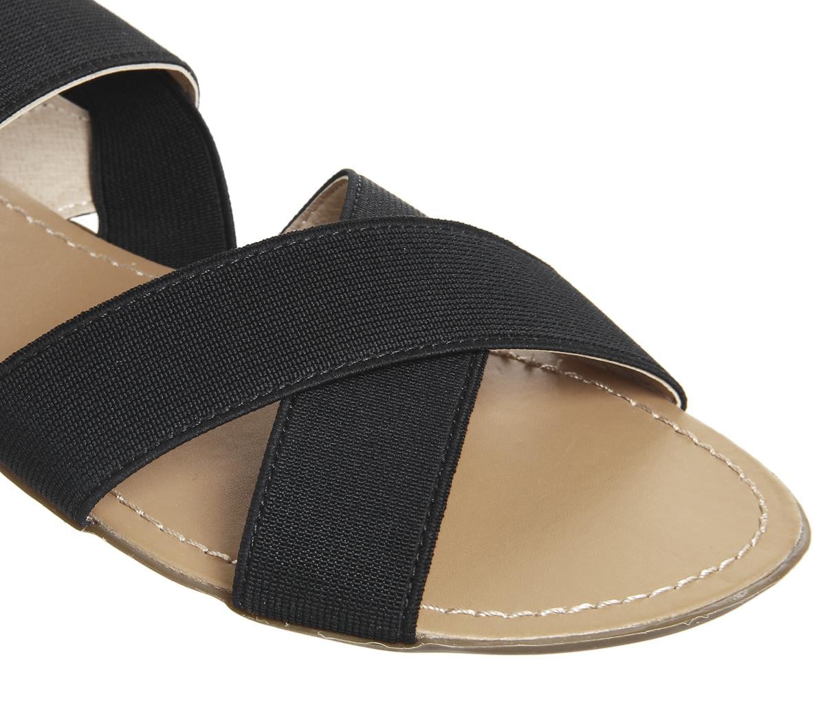 Skippy Elastic Cross Strap Sandals 