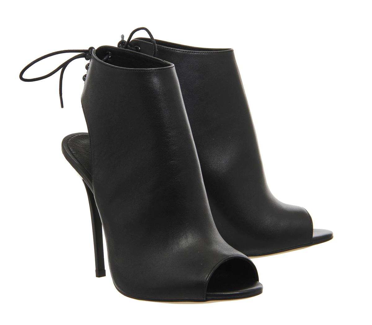 office peep toe boots