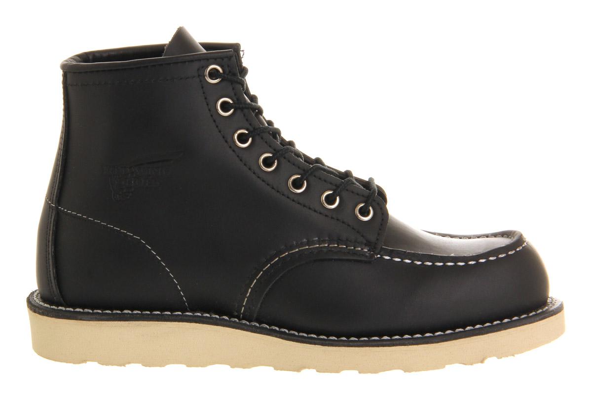 Red Wing Leather 6 Inch Moc Toe Boots in Black - Lyst