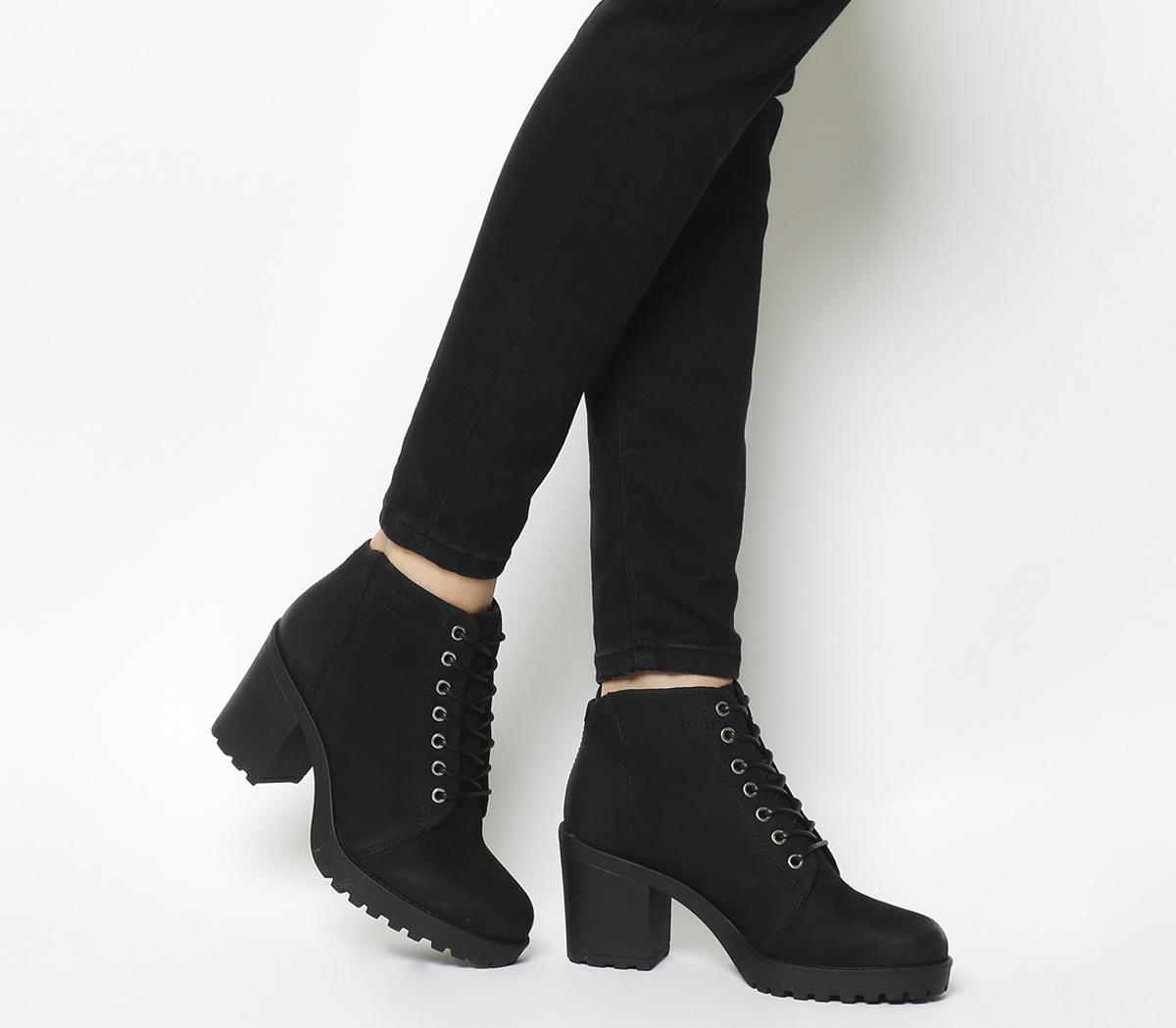 Vagabond Grace Lace Up Boots in Black 