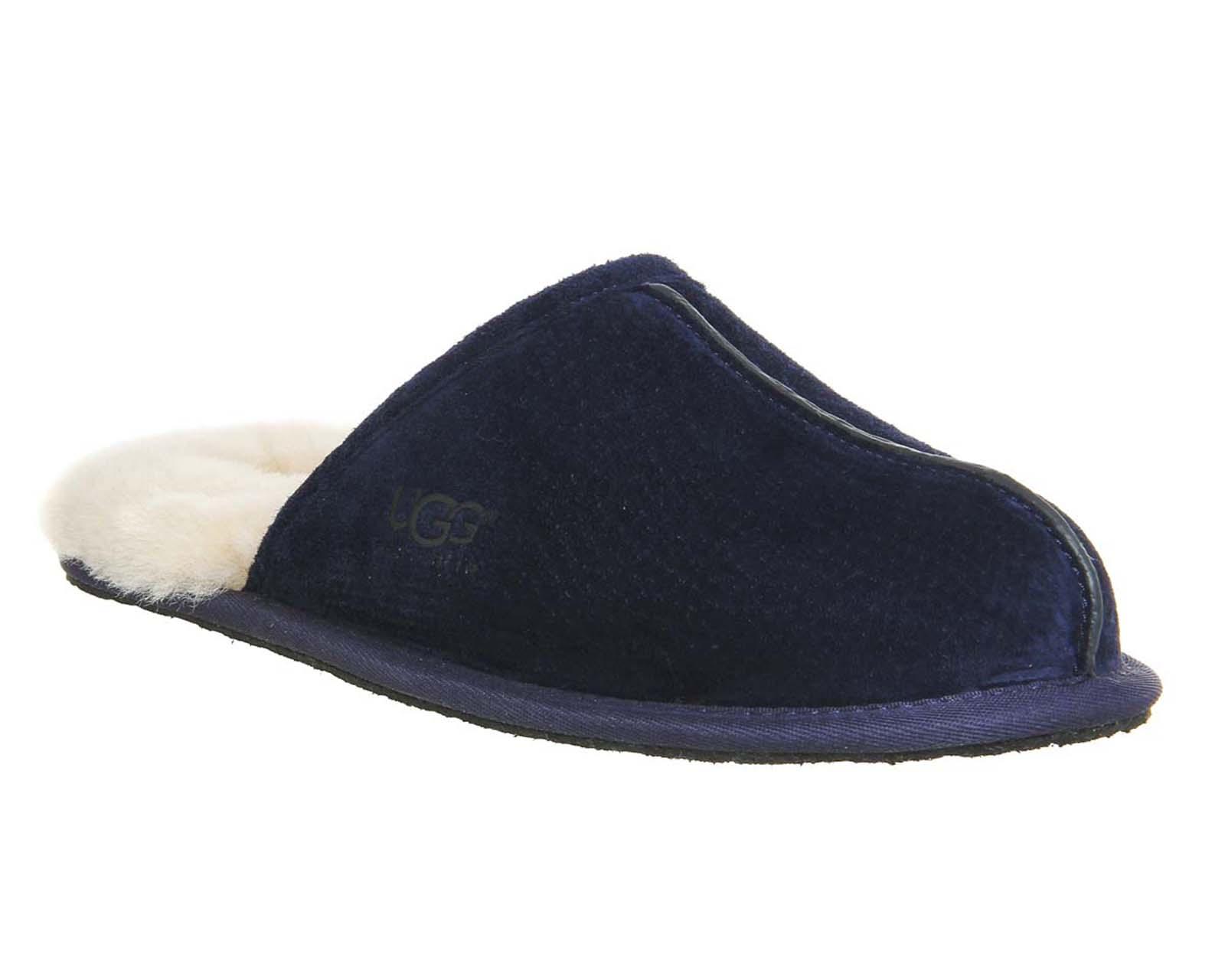 ugg navy mens slippers